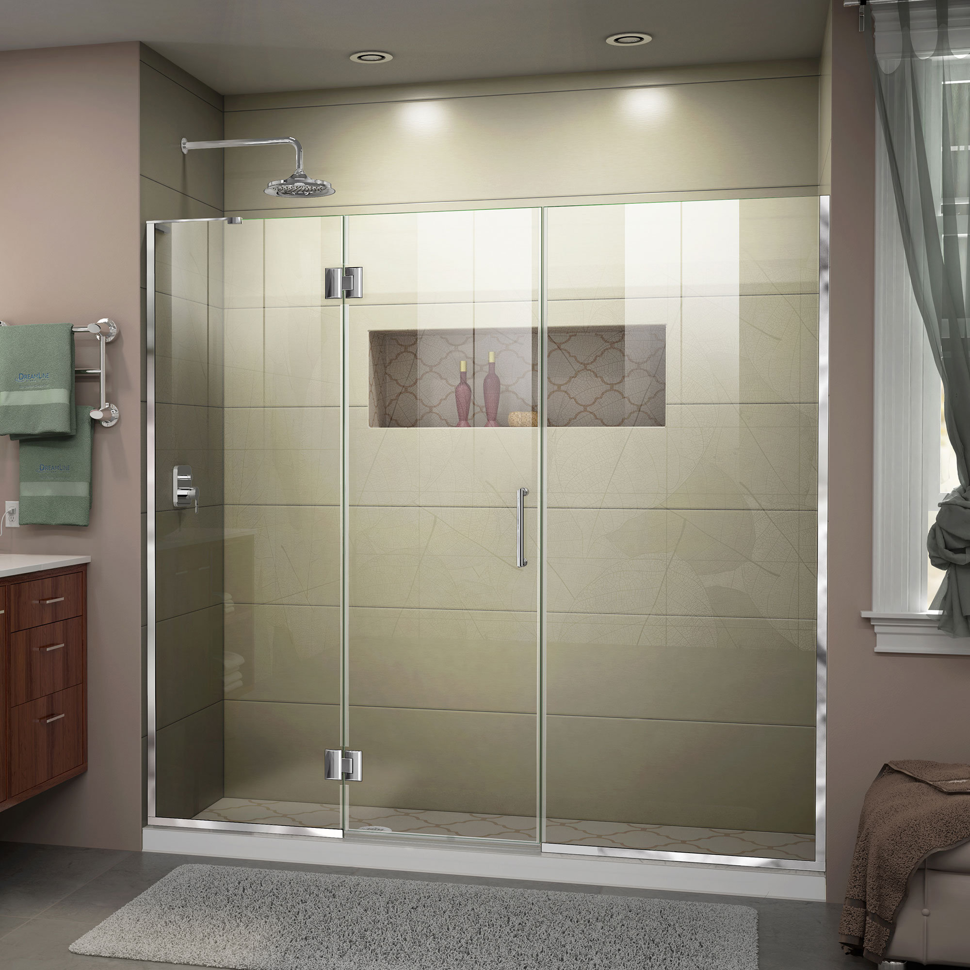 Unidoor-X 10.10" W x 10" H Hinged Frameless Shower Door with ClearMax™ Technology