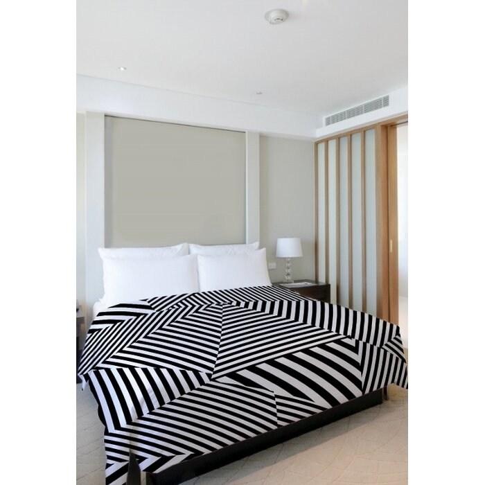 One Bella Casa Edit Stripe Lightweight Single Duvet Cover Wayfair