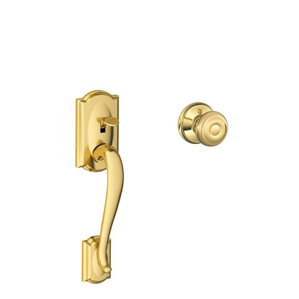 Camelot Lower Half Handleset and Georgian Knob by Schlage