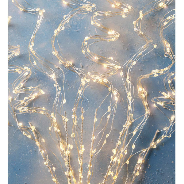 Micro LED Cascade on Bendable Wires 720 Light String Lighting by Plow & Hearth