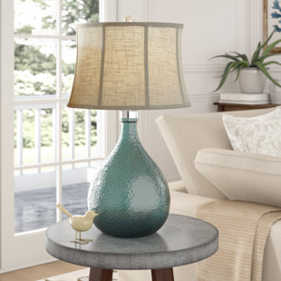 Light Blue Gl Lamp Wayfair Shire Gl Table Lamp