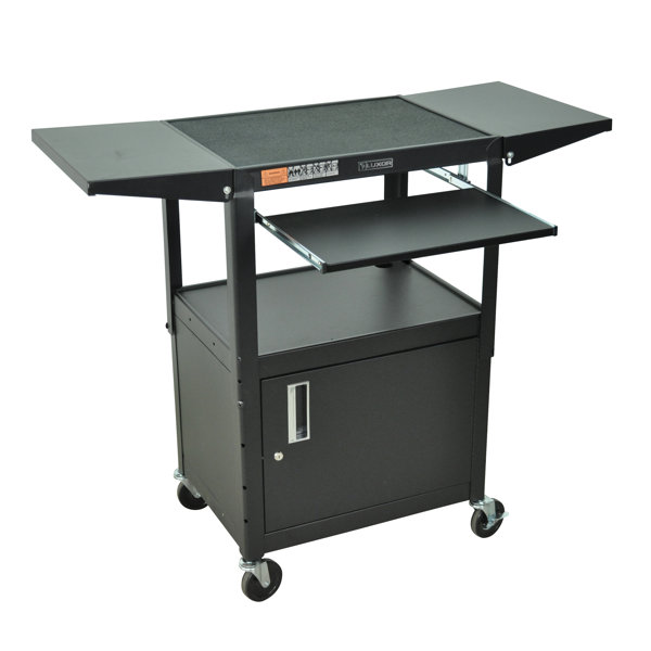 Compact Computer Workstation AV Cart by Luxor