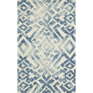 Phoebe Hand-Tufted Blue Area Rug