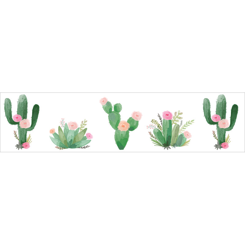 Sweet Jojo Designs Cactus Floral 15 L X 6 W Wallpaper Border