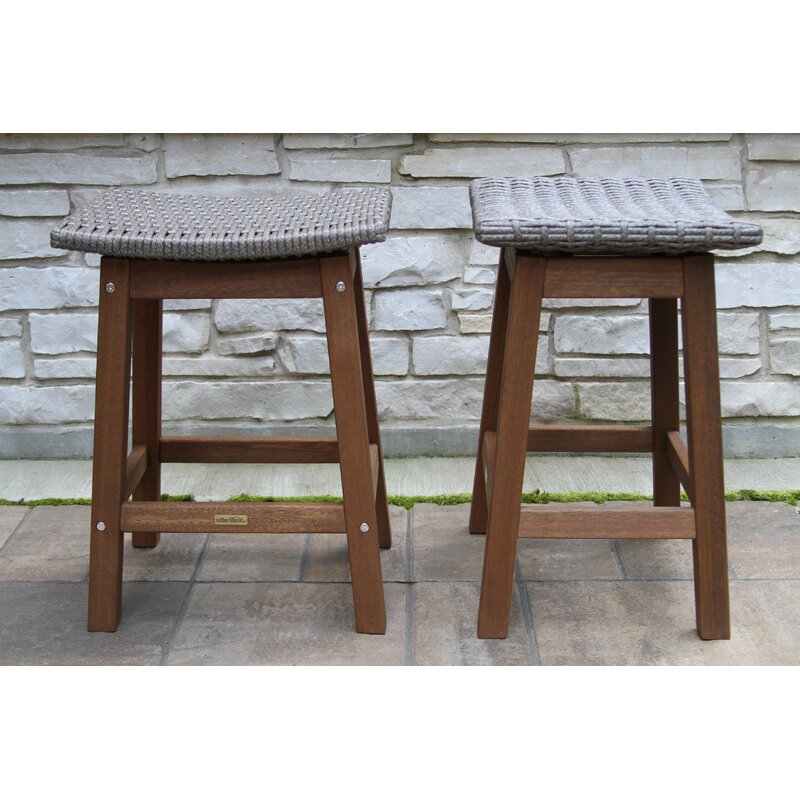 Jeffers Wicker 24 Patio Bar Stool Joss Main