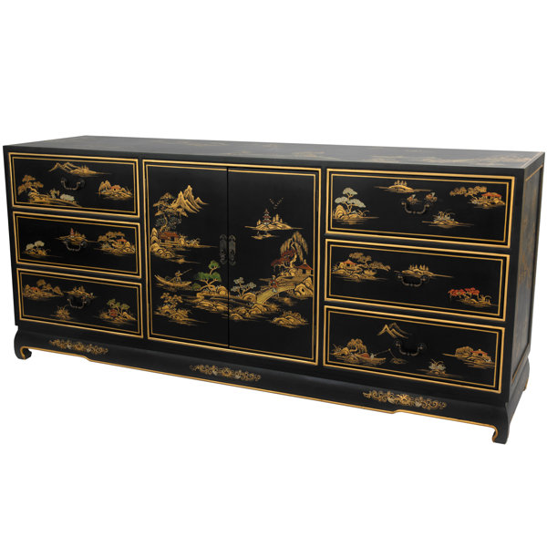 Bargain 6 Drawer Combo Dresser By Oriental Furniture Spacial Price