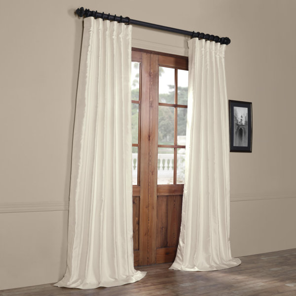 House Of Hampton Hedgerley Yarn Dyed Faux Dupioni Silk Single House Of Hampton Hedgerley Yarn Dyed Faux Dupioni Silk Single Curtain Panel Reviews Wayfair