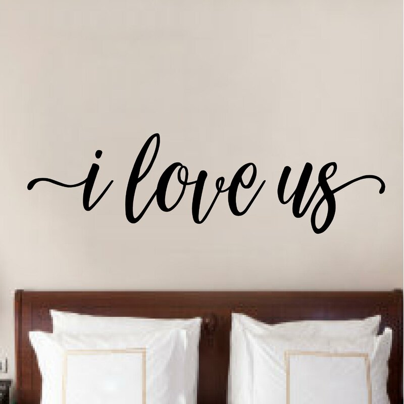 I Love Us Letters Words Wall Decals