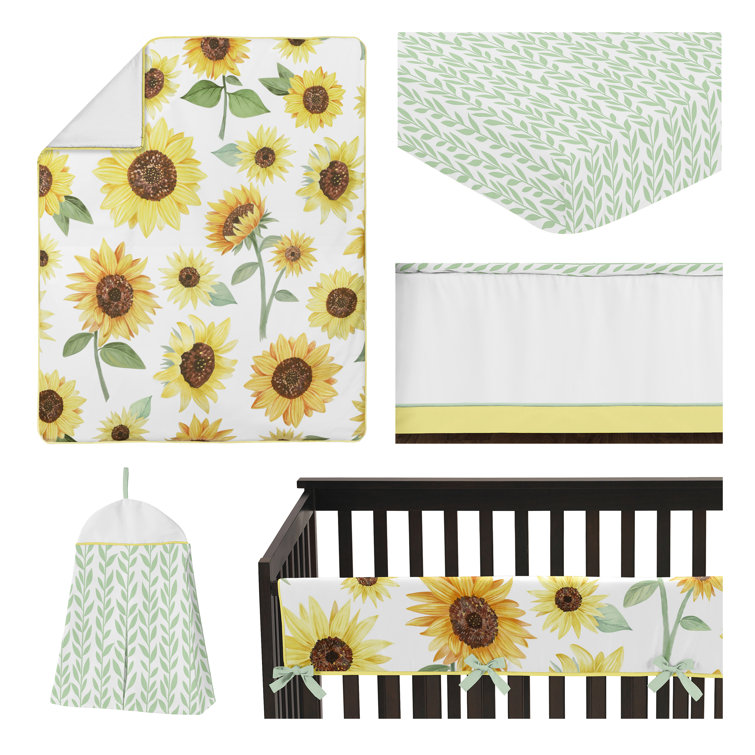 sunflower crib bedding