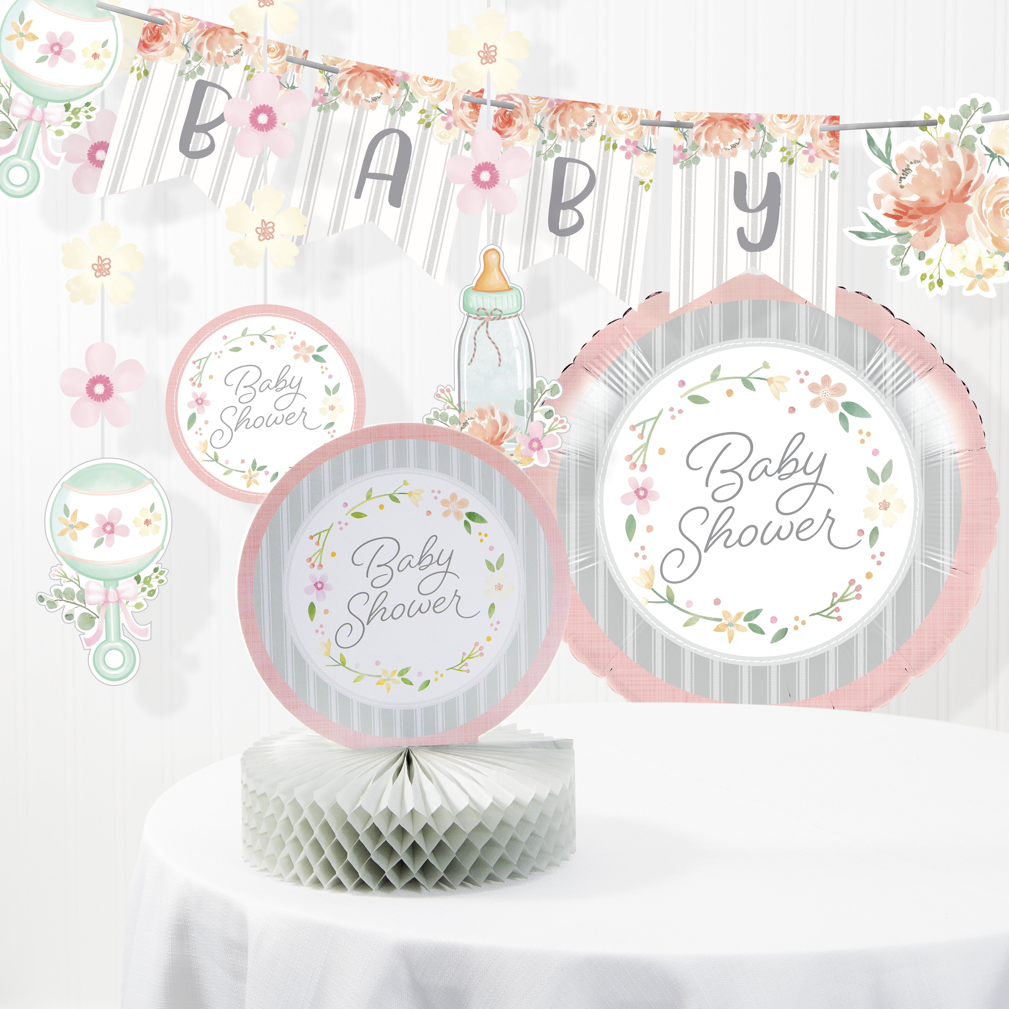 Creative Converting Country Floral Baby Shower Paper Plastic