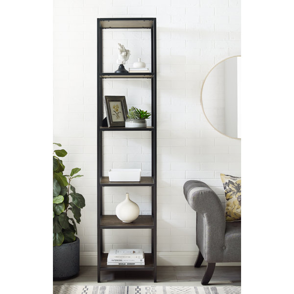 17 Stories Whitted 80 5 H X 18 W Steel Etagere Bookcase Reviews Wayfair