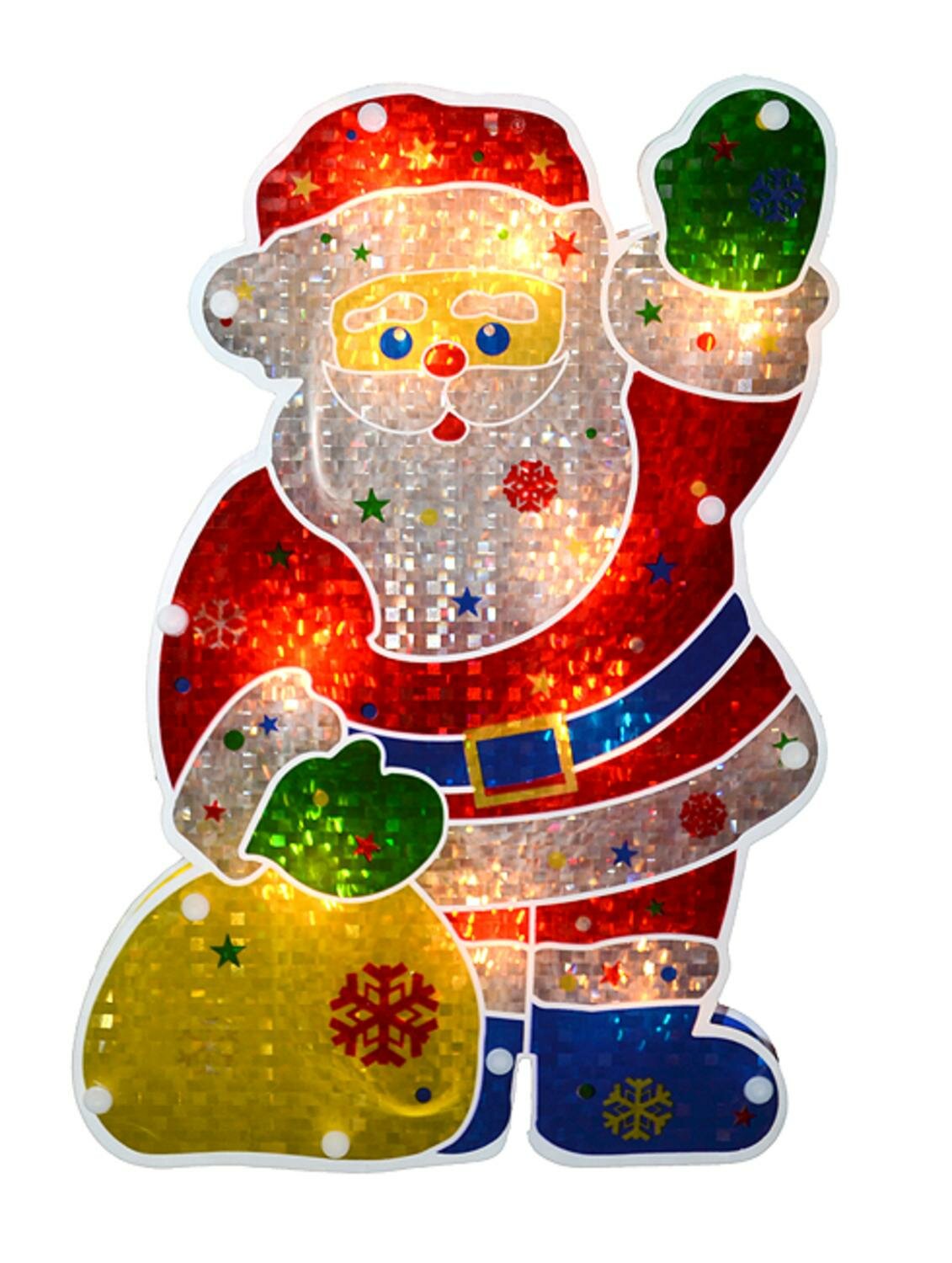 Northlight Holographic Santa Claus Christmas Window Lighting Display Reviews Wayfair