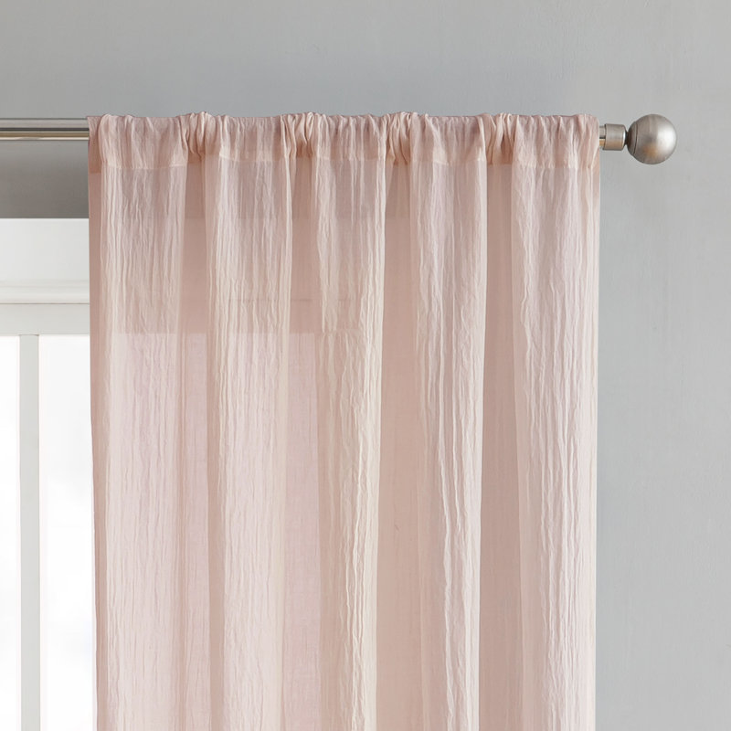 French Connection Keaton Window Solid Semi Sheer Curtain Panels Solid Semi Sheer Curtain Panels