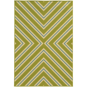Heath Green/Ivory Indoor/Outdoor Area Rug