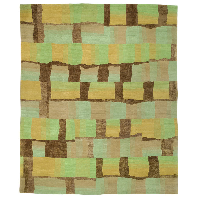 Designers' Reserve Green/Brown Area Rug