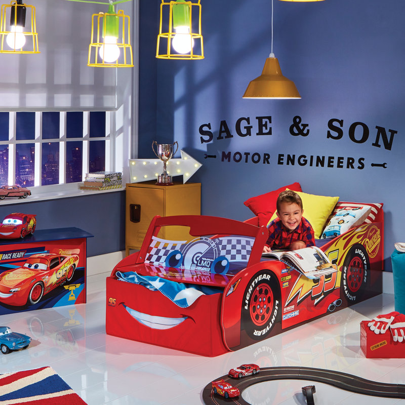 Cars Disney Autos Beleuchtung Mcqueen Kleinkind Auto Bett Mit