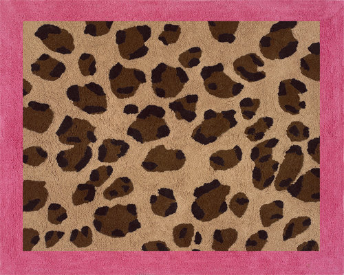 Cheetah Pink Area Rug by Sweet Jojo Designs