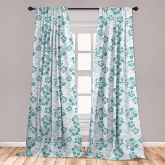 East Urban Home Ambesonne Leaf 2 Panel Curtain Set Watercolor Style Pattern With Dollar Eucalyptus Leaves And Branches Lightweight Window Treatment Living Room Bedroom Decor 56 X 63 Green Pale Brown White