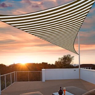 97% UV Block Triangle Sun Shade Sail Canopy Deck Patio Pool for 16Ft/22Ft/28Ft