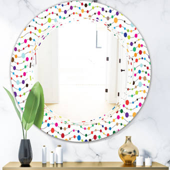 East Urban Home Whirl Geometric Pattern Xii Modern Frameless Wall Mirror Wayfair