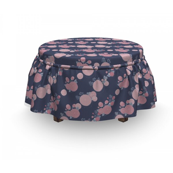 Review Asters Romantic Ottoman Slipcover (Set Of 2)