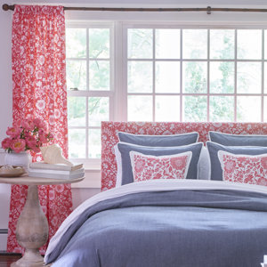 Cape Cod Nature/Floral Blackout Rod Pocket Single Curtain Panel