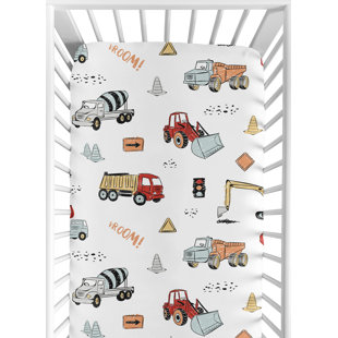 fire truck crib sheets