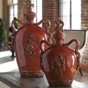 2 Piece Raya Decorative Urn Set
