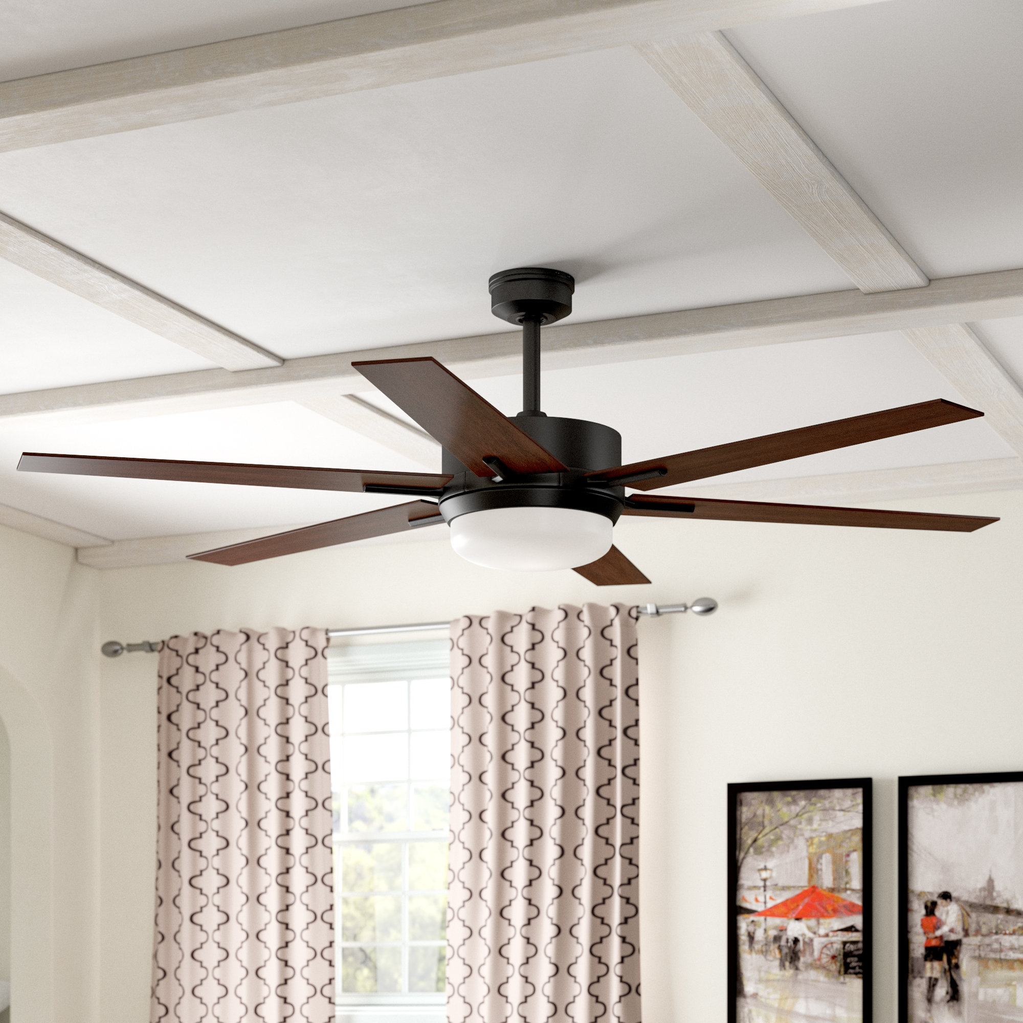 Andover Mills 60 Cillian 6 Blade Led Ceiling Fan With Remote