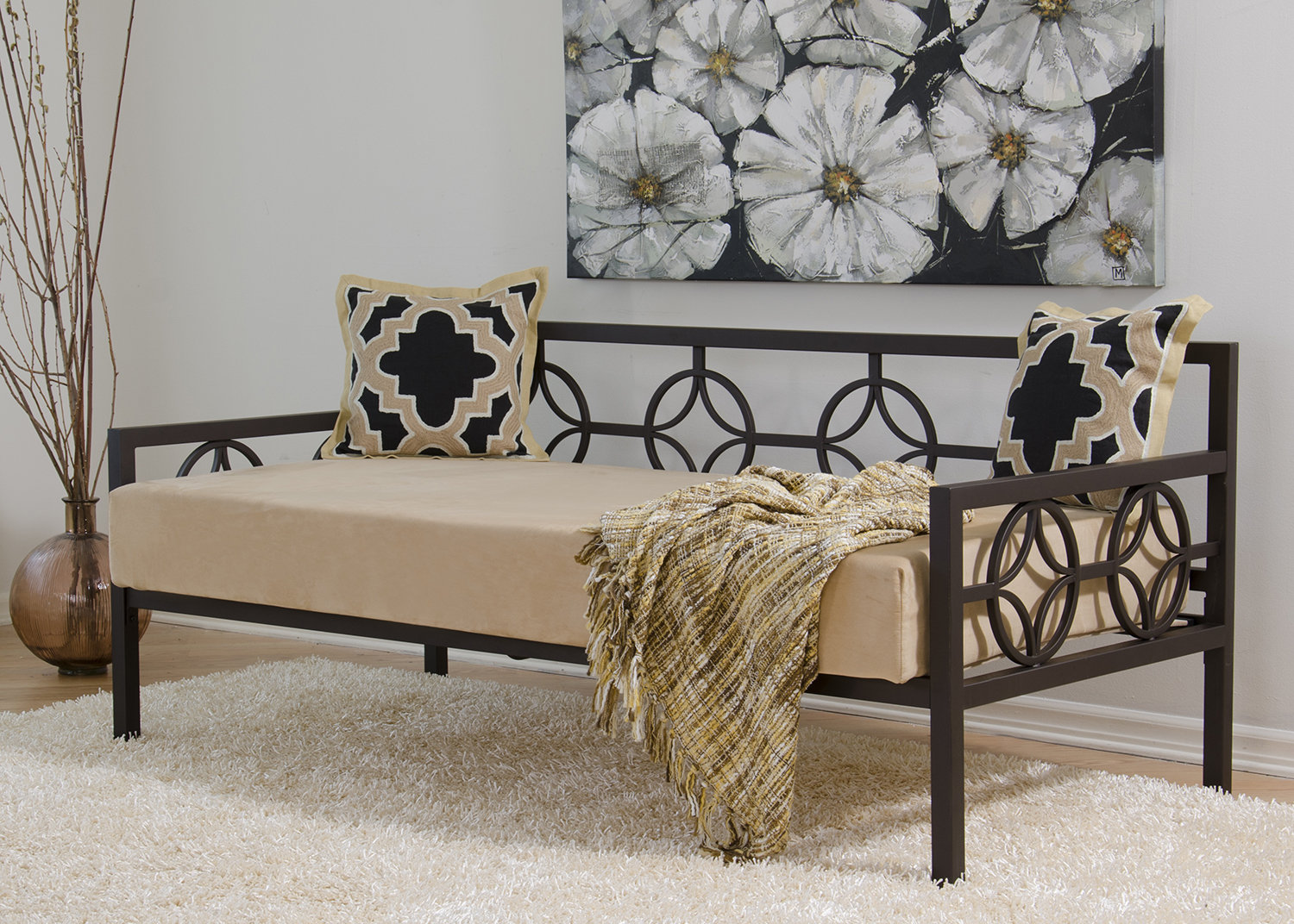 Red Barrel Studio Millerton Metal Frame Daybed Wayfair