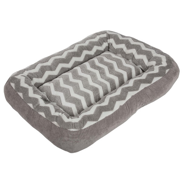 Davie Low Bumper Zig Zag Bolster Dog Bed by Tucker Murphy Pet