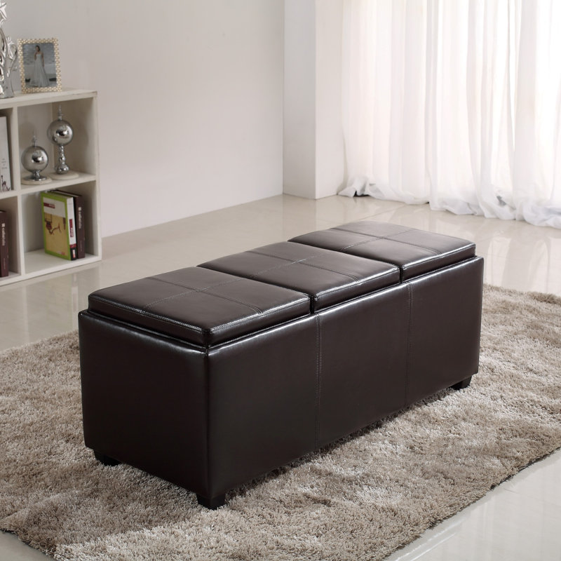 Simpli Home Avalon Rectangular Storage Bench & Reviews Wayfair