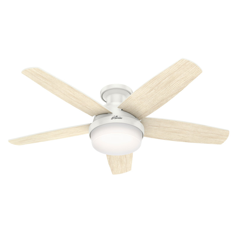 Hunter Fan 48 Avia 5 Blade Flush Mount Ceiling Fan With Remote