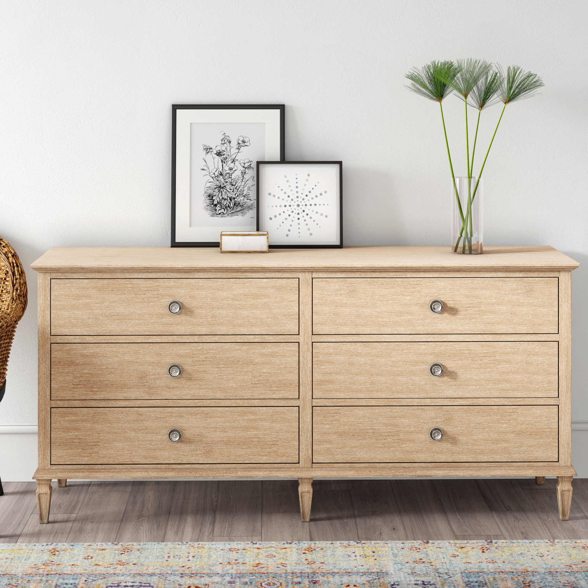 Victoria 6 Drawer Double Dresser 