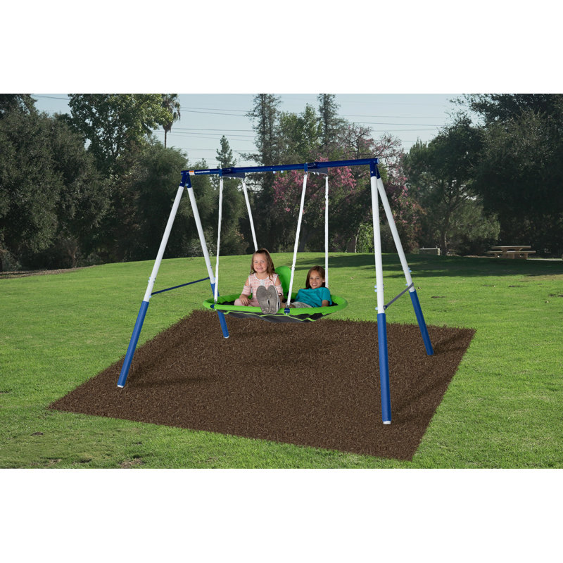 sportspower outdoor playset with saucer swing