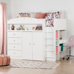 single bed for girl with storage