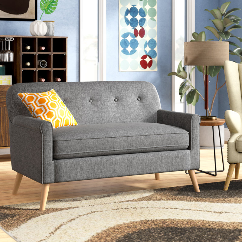 Oliver Enfield Mid Century Modern Loveseat & Reviews Wayfair