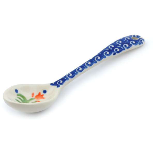 Spring Flowers Polish Pottery Teaspoon by Polmedia