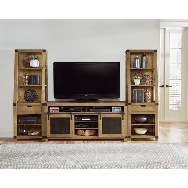 Solid Wood Entertainment Center For TVs Up To 70