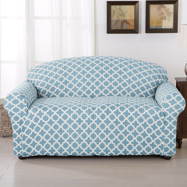 Brenna Box Cushion Loveseat Slipcover By Winston Porter