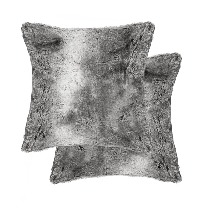 Millwood Pines Elodie Faux Fur Throw Pillow Wayfair