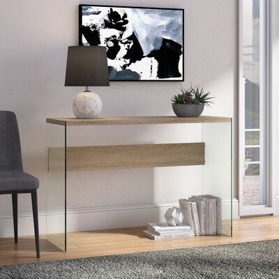 Wade Logan Calorafield 44" Console Table  Color: Weathered White