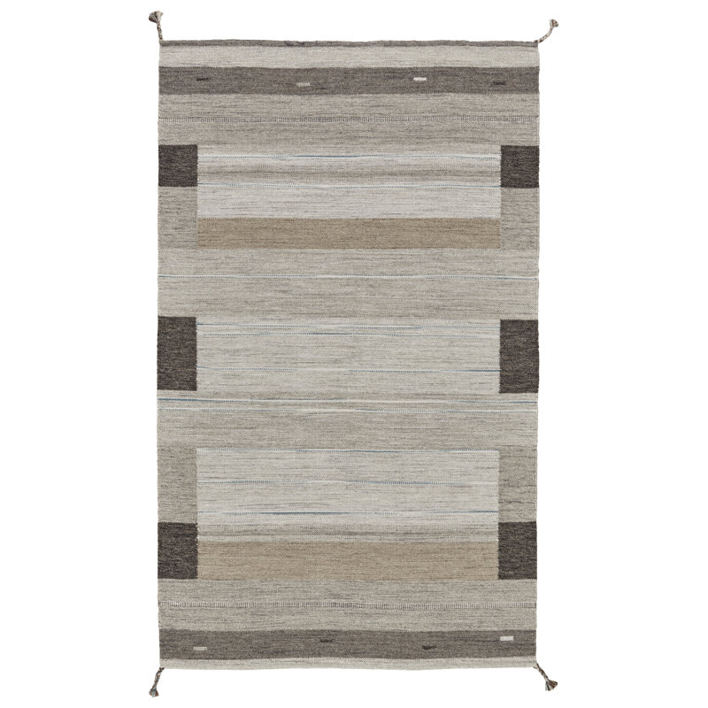 Ebern Designs Ewalt Flat Woven Wool Gray Area Rug Wayfair Ewalt Flat Woven Wool Gray Area Rug