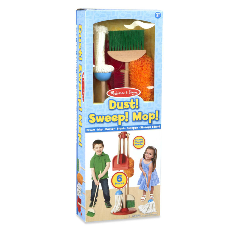 melissa and doug let's play house dust sweep mop
