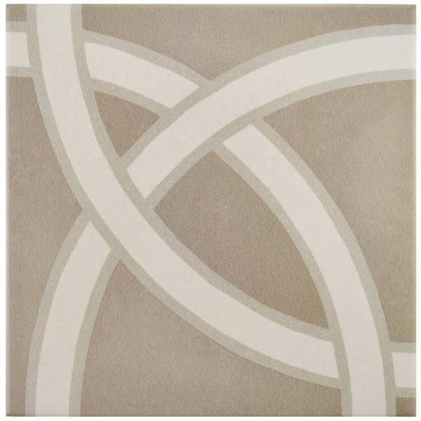 Grotta 7.88 x 7.88 Porcelain Field Tile in Brown/Beige by EliteTile