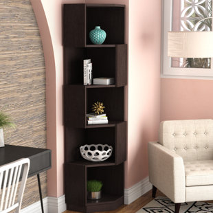 Corner Bookcases You Ll Love Wayfair Courtdale Corner Unit Bookcase