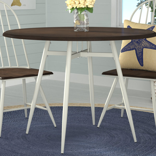 Rio Pinar Solid Wood Round Dining Table By Beachcrest Home Sale
