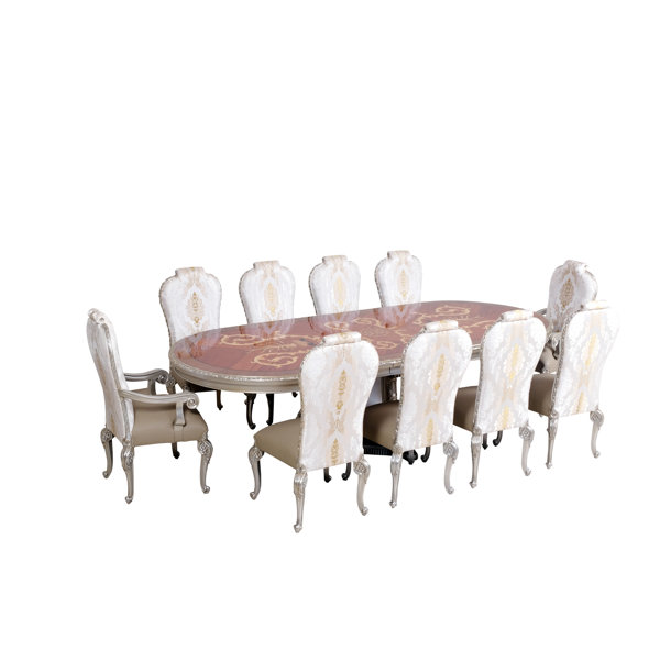 Best Phaedra Removable 9 Piece Leaf Solid Wood Dining Set By Astoria Grand Herry Up