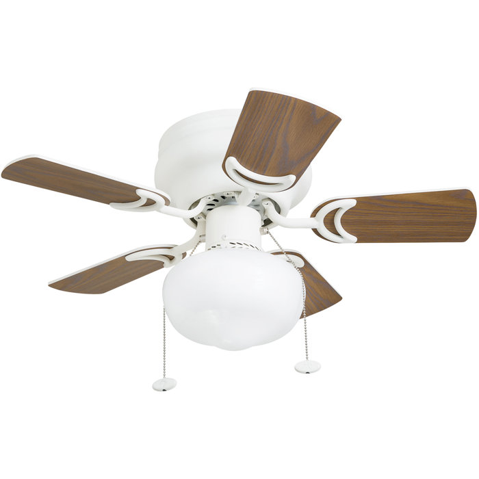 Winston Porter 28 5 Blade Led Ceiling Fan Light Kit Included