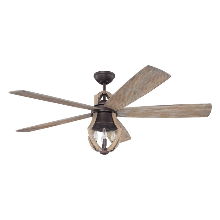 56 Marcoux 5 Blade Ceiling Fan With Remote Light Kit Included